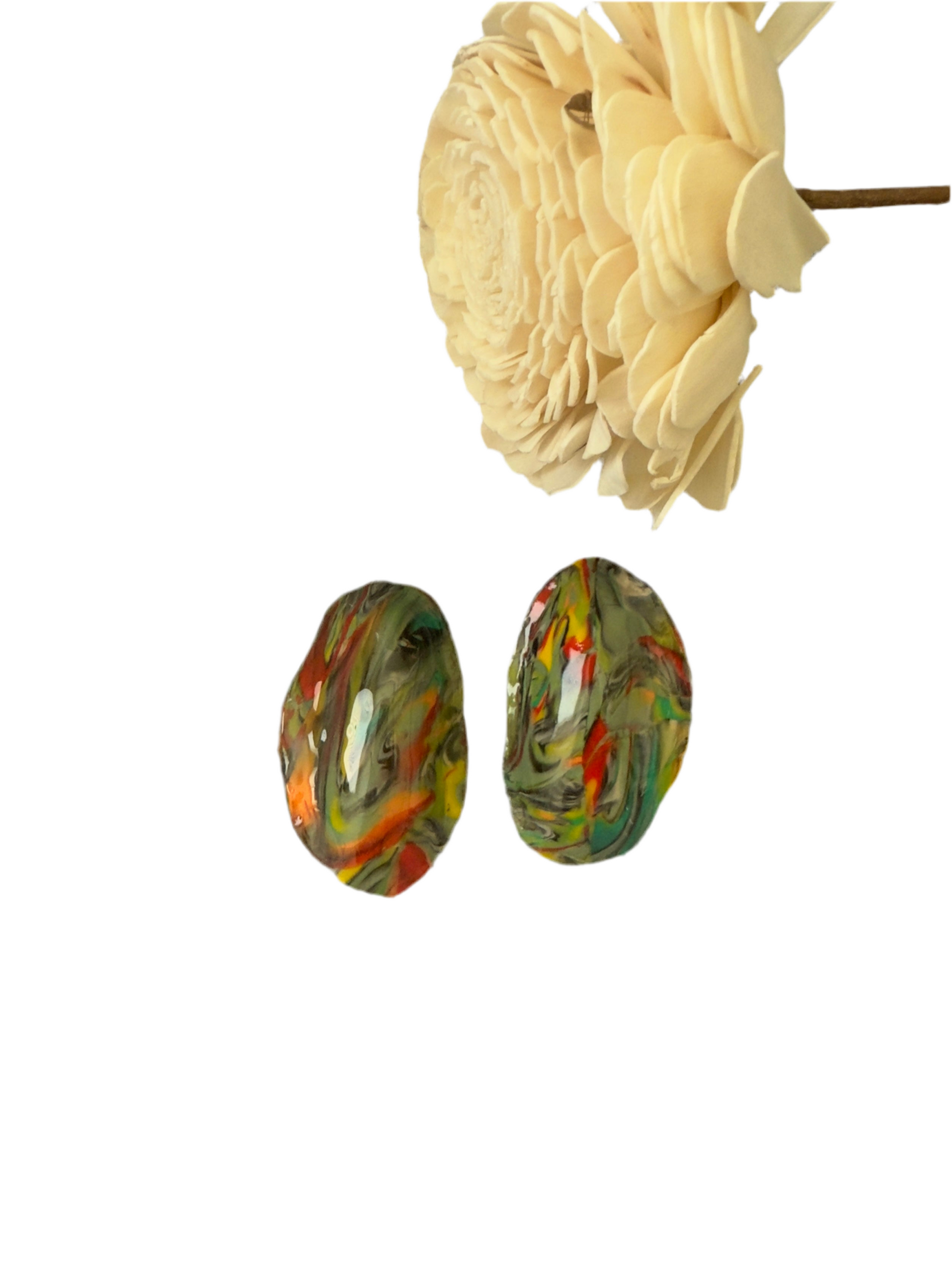 Matrix Stud Statement Earrings