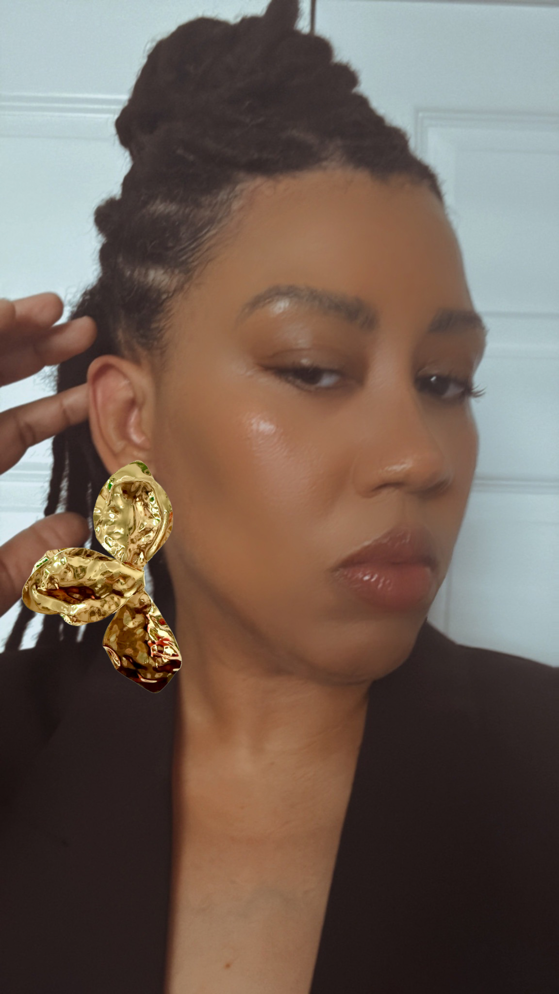 Golden Petal Earrings