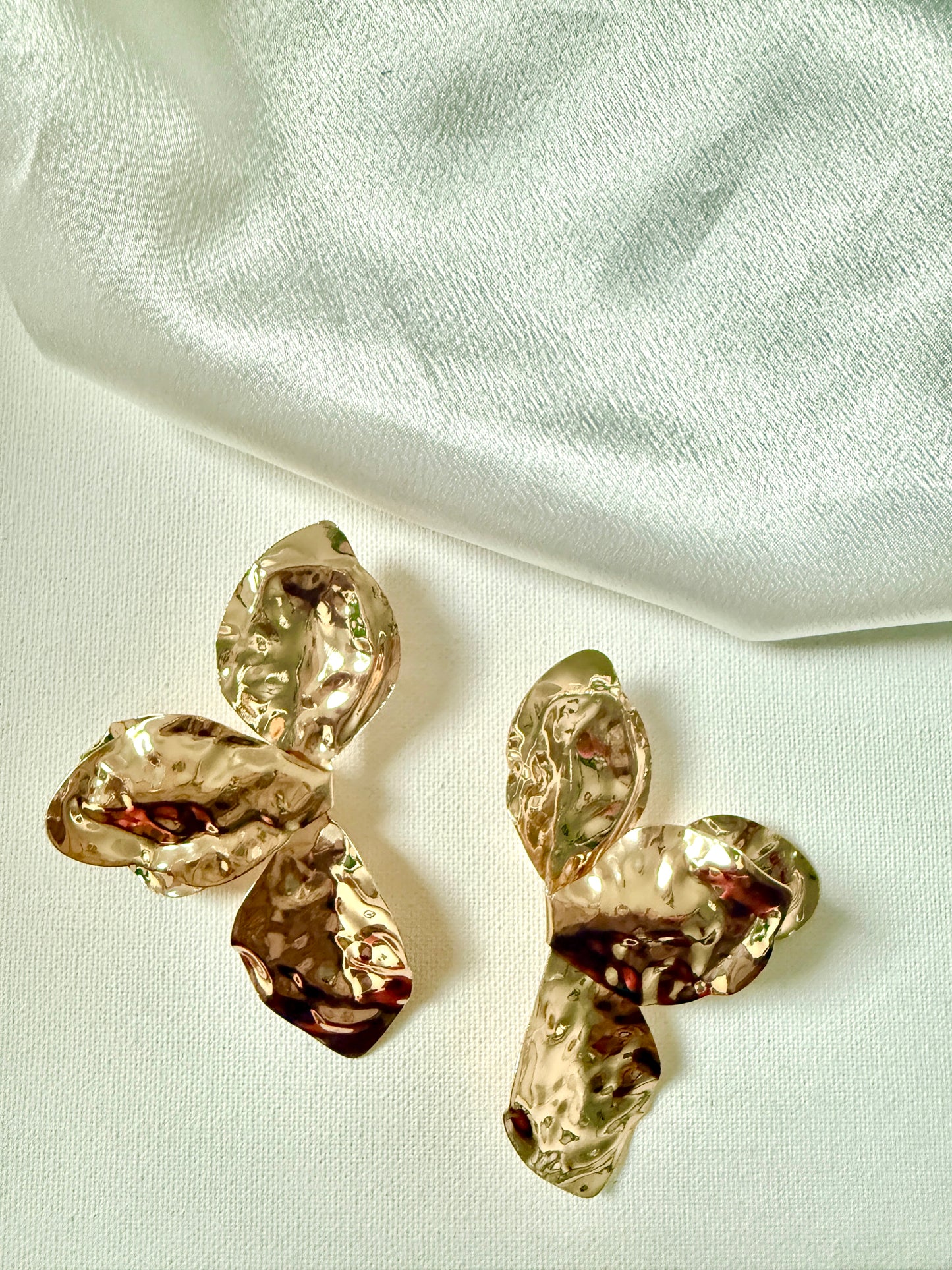 Golden Petal Earrings