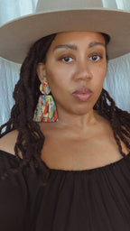 Western Fly Girl Statement Earrings