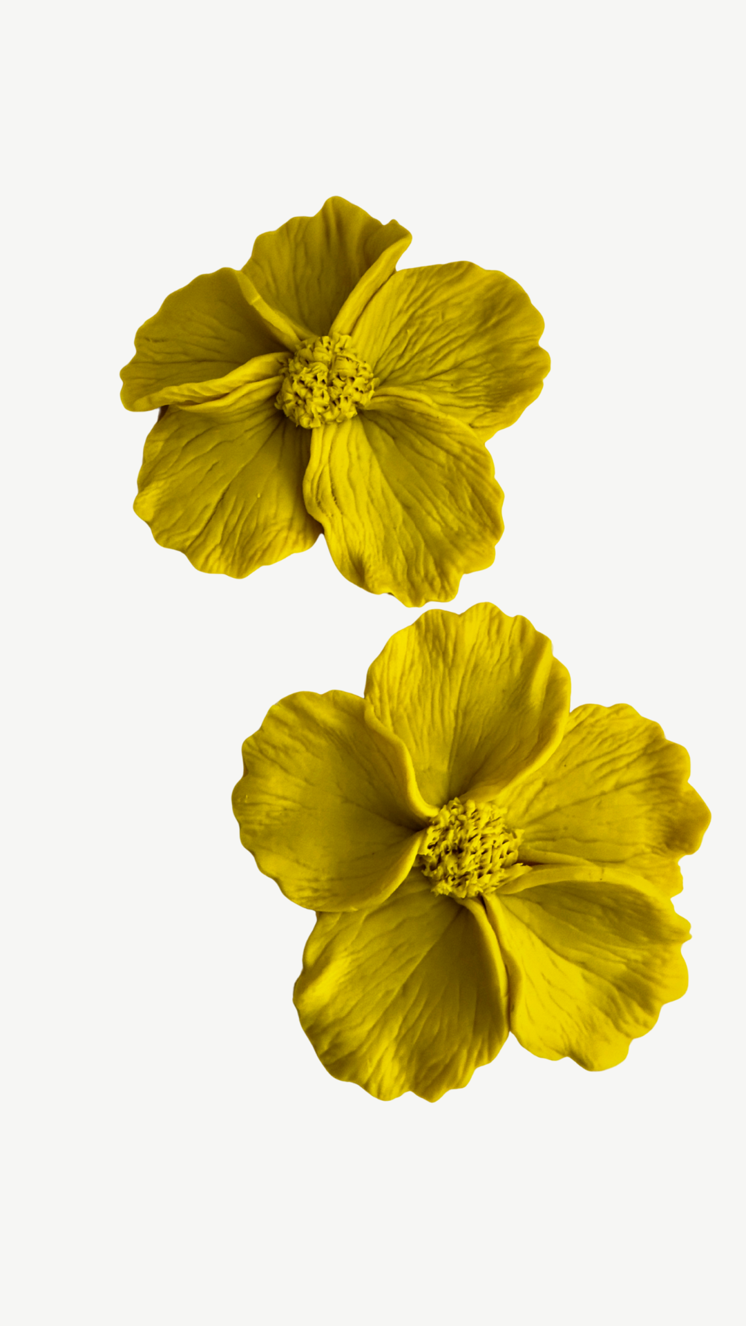 Lady Bloom Statement Earrings (Yellow)