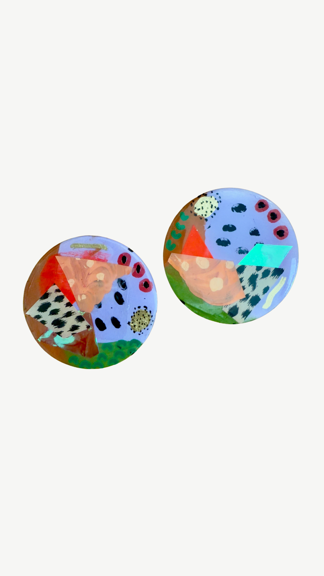 Collage Statement Earrings