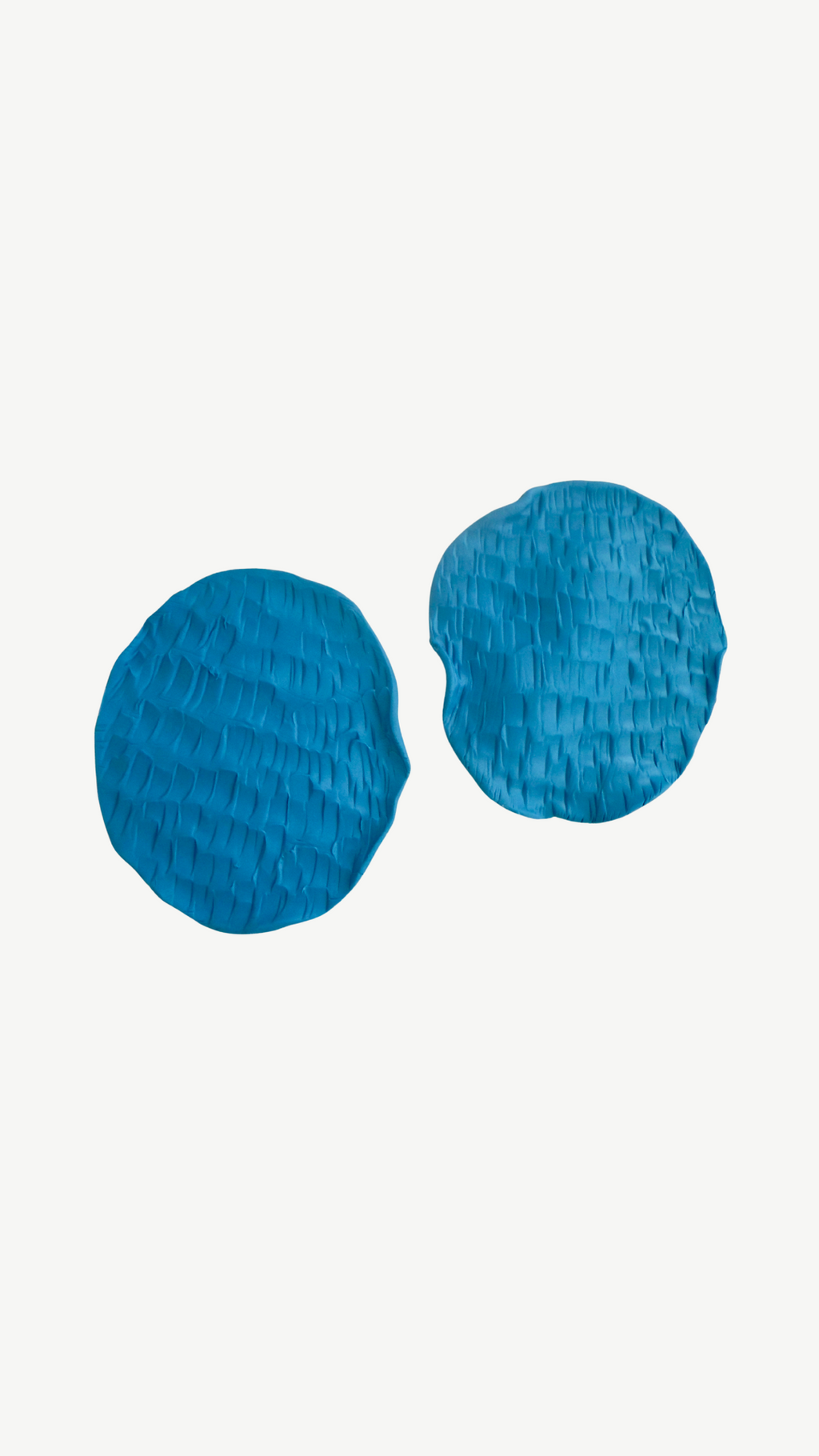 Blue Shell Statement Earrings