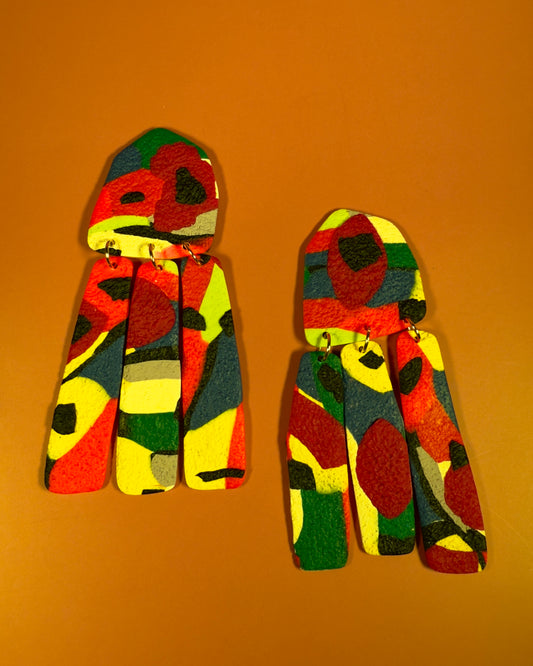 Color Field Muse Statement Earrings