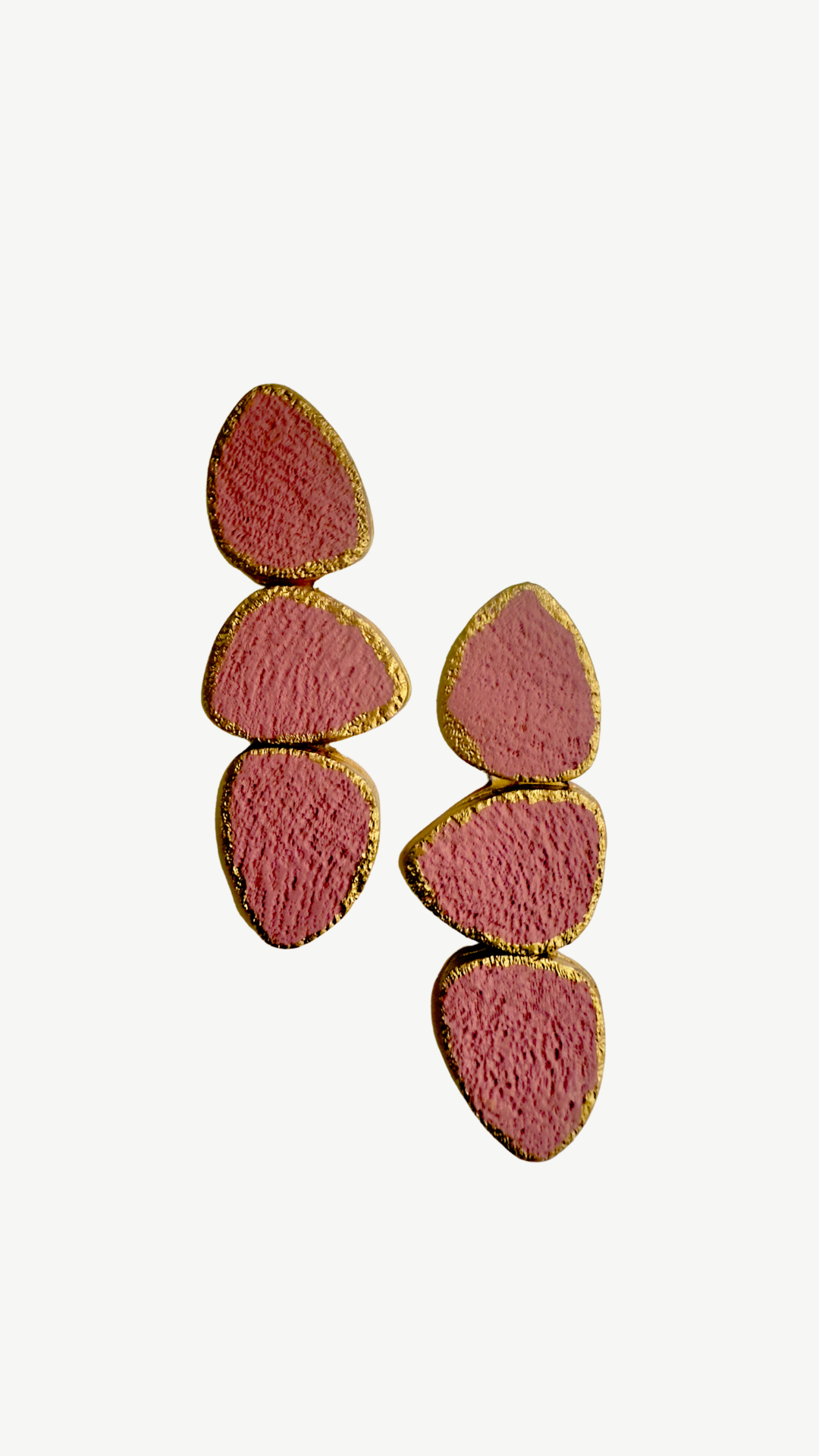 Blush Coin Statement Earrings