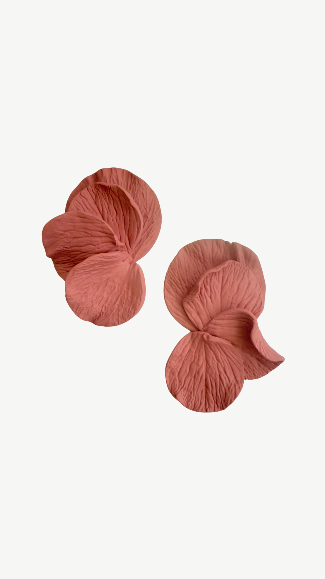 Blush Petal Statement Earrings
