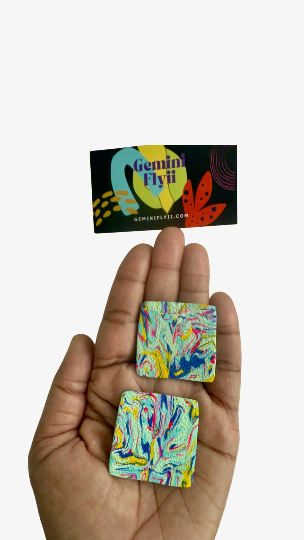 Tropical Cube Earrings