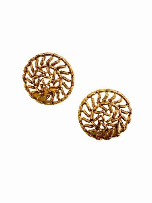 Weaved Basket Studs