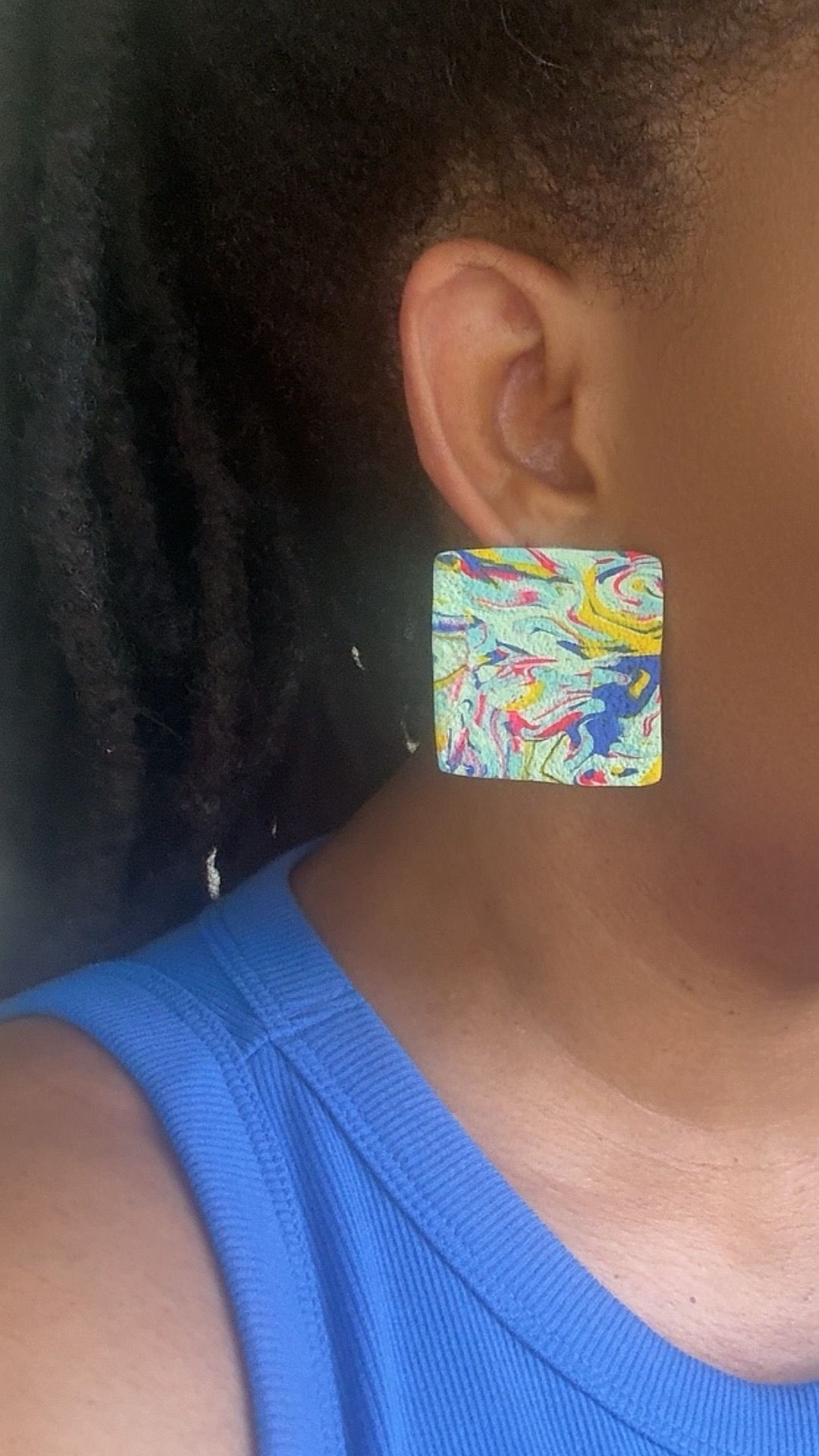 Tropical Cube Earrings