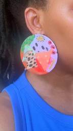 Collage Statement Earrings