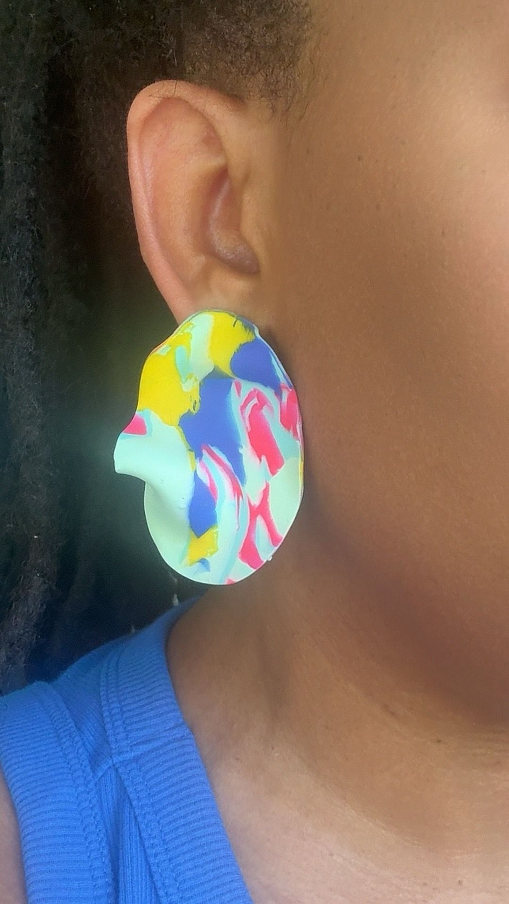 Tropical Fold Statement Earrings (small)