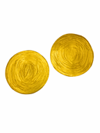 Golden Sun Disc Earrings