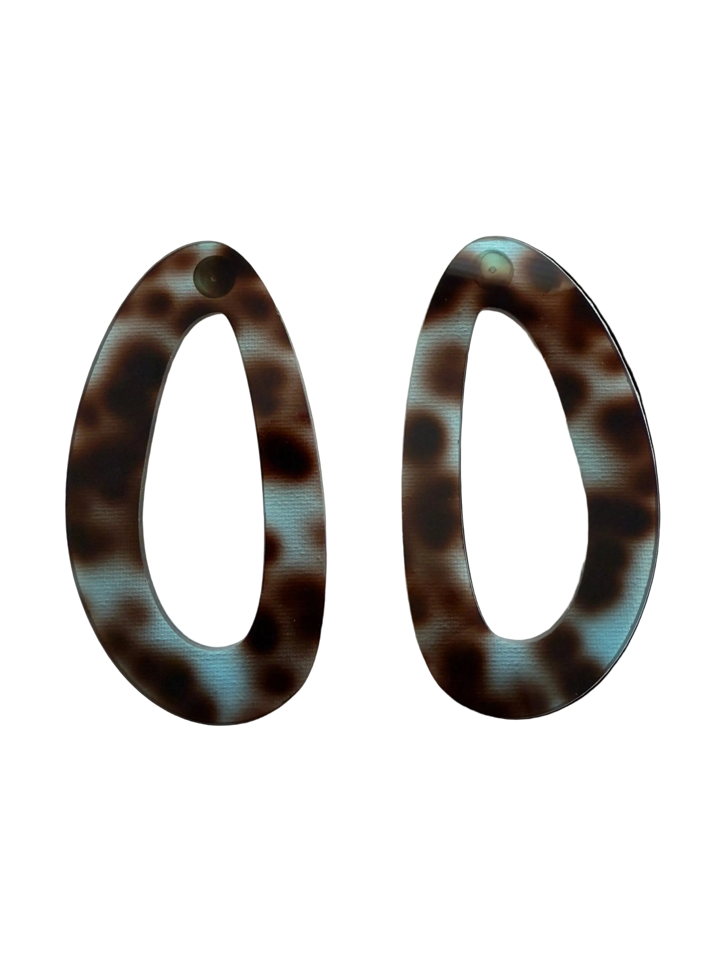 Rita Earrings (blue tortoise)