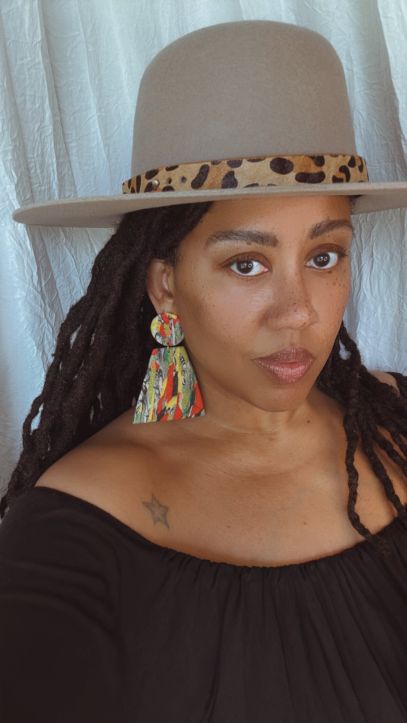 Western Fly Girl Statement Earrings