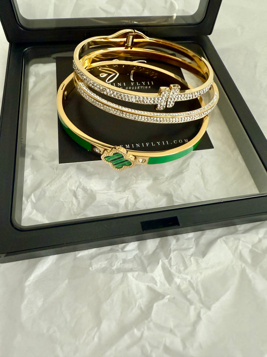 Glam Green Bracelet Set