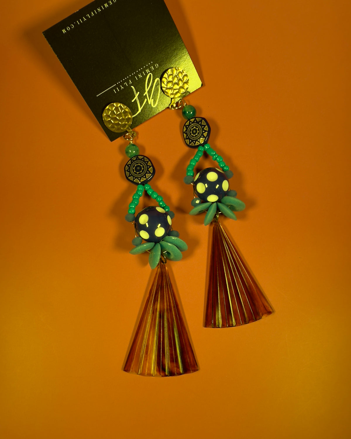 Golden Hour Fan Earrings