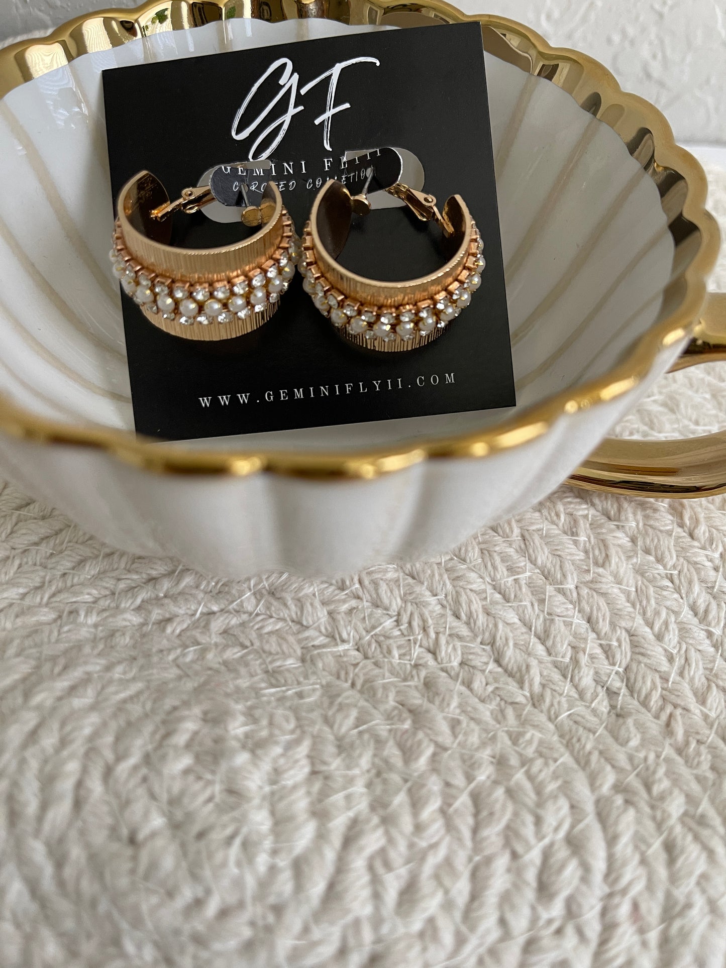 Style Twenty-Three Studded Hoop Earrings