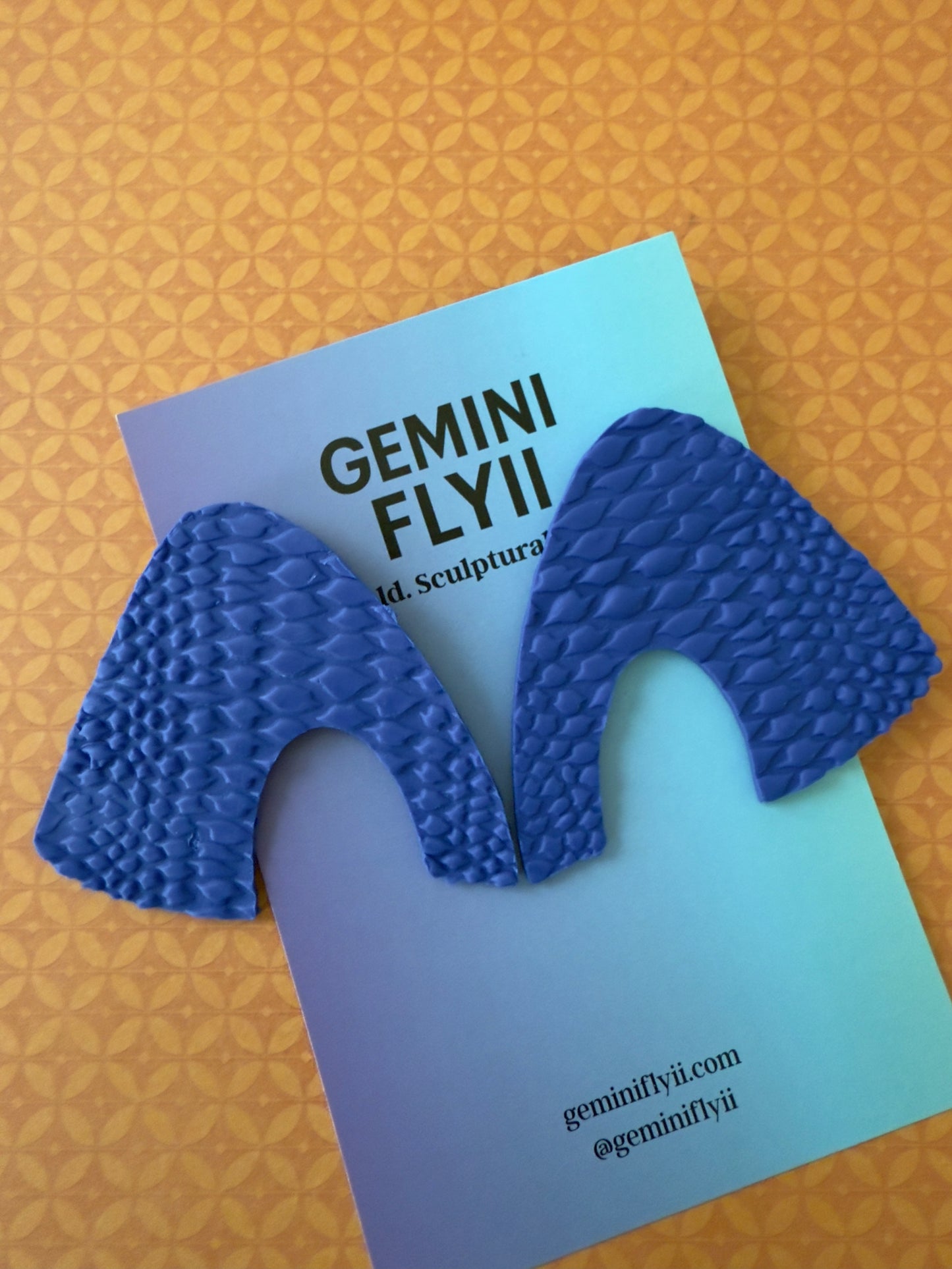 Python Blues Arch Earrings