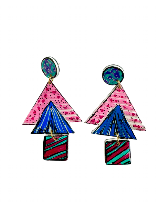 Quirky Christmas Tree Earrings 001