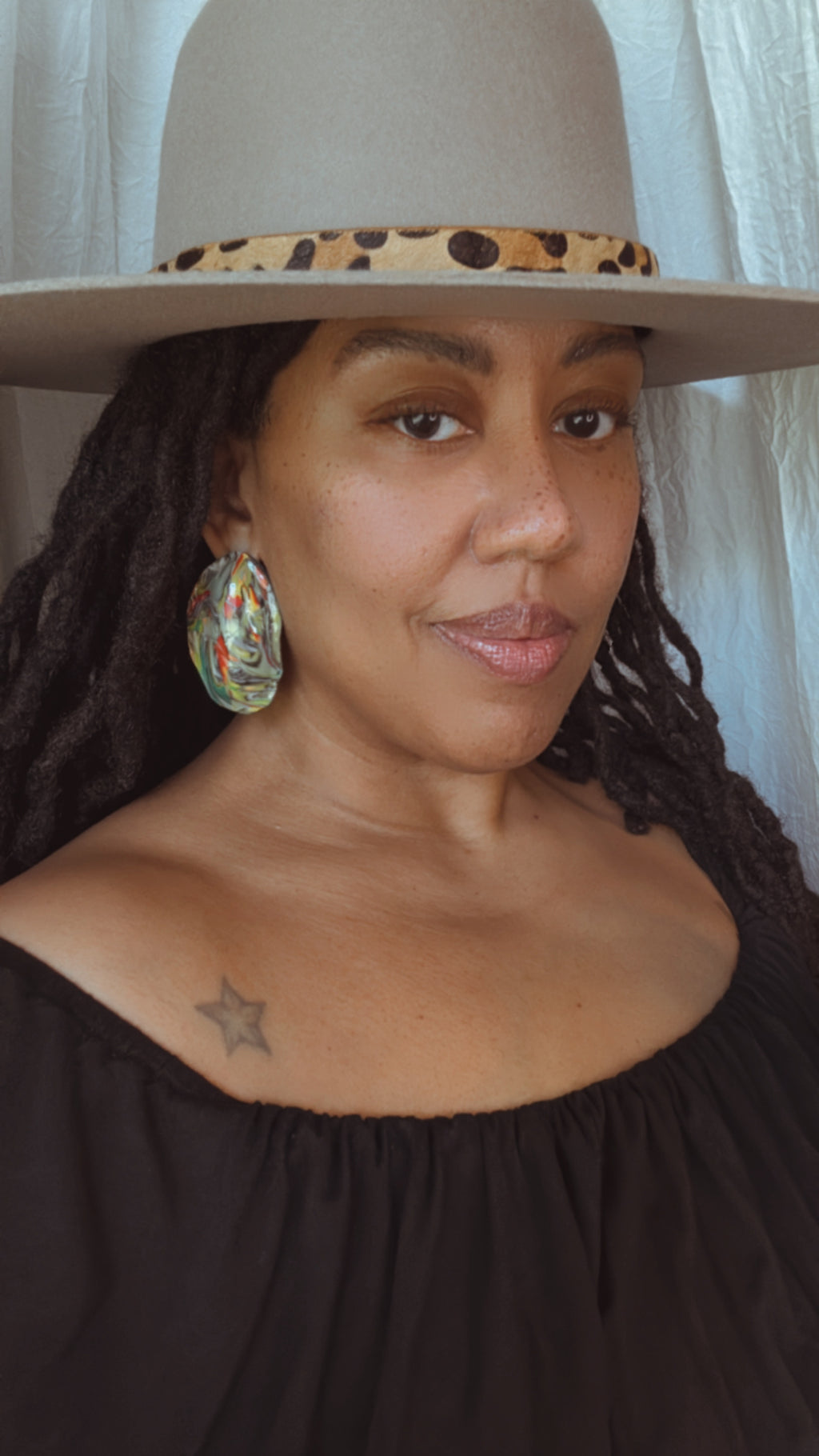 Matrix Stud Statement Earrings