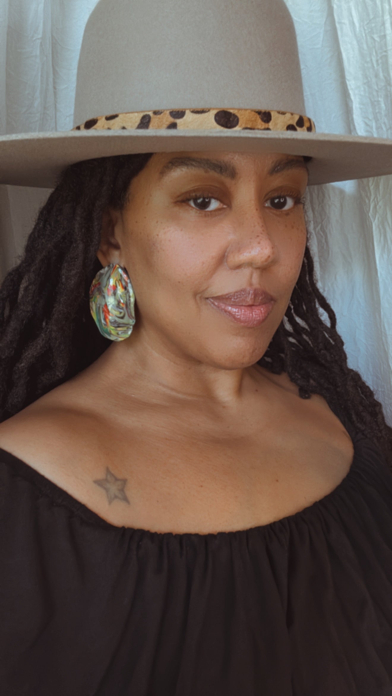 Matrix Stud Statement Earrings