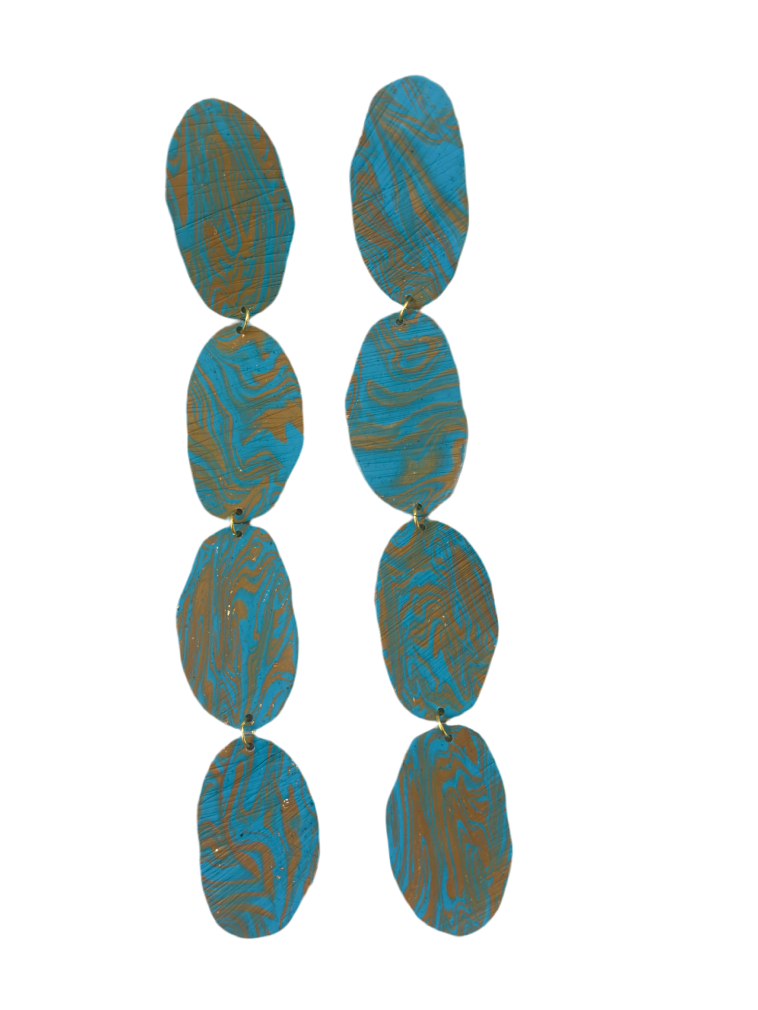 Turquoise Blaze Statement Earrings