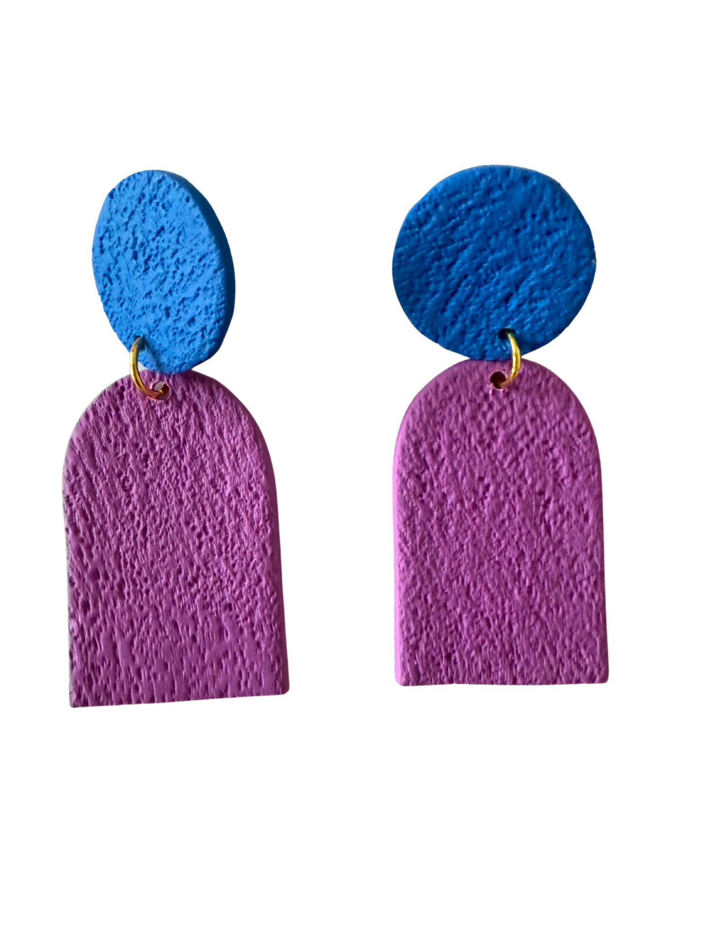 ZoZo Pop Earrings (Blue and Purple)