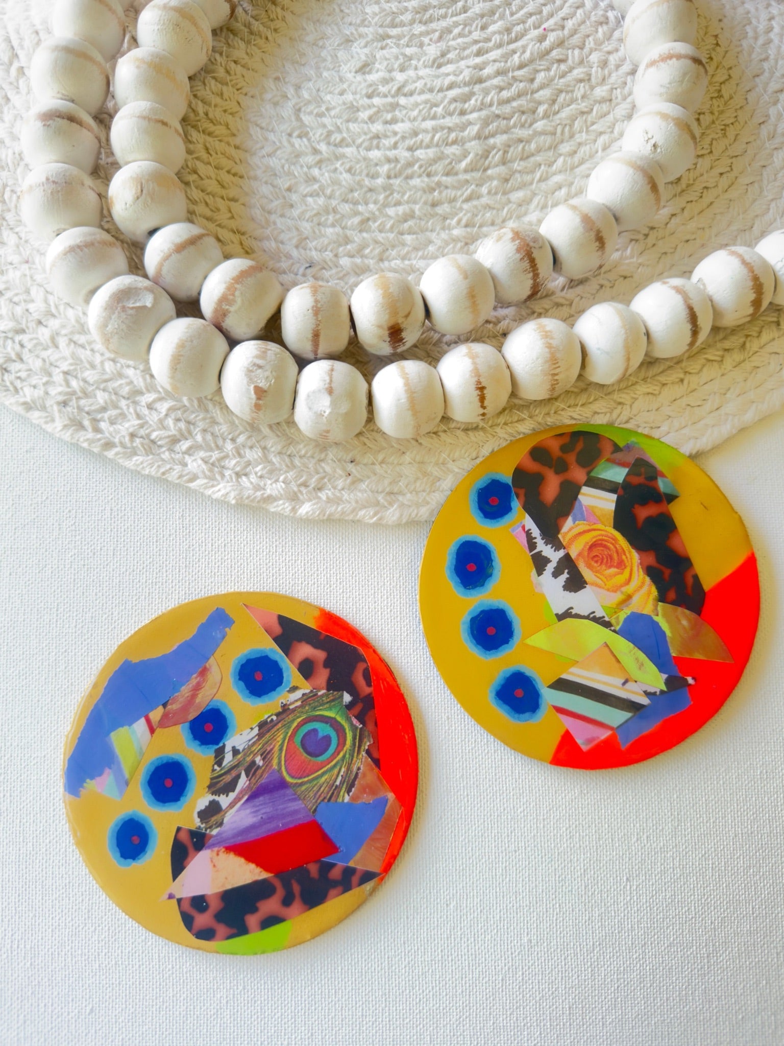 Collage Statement Earrings